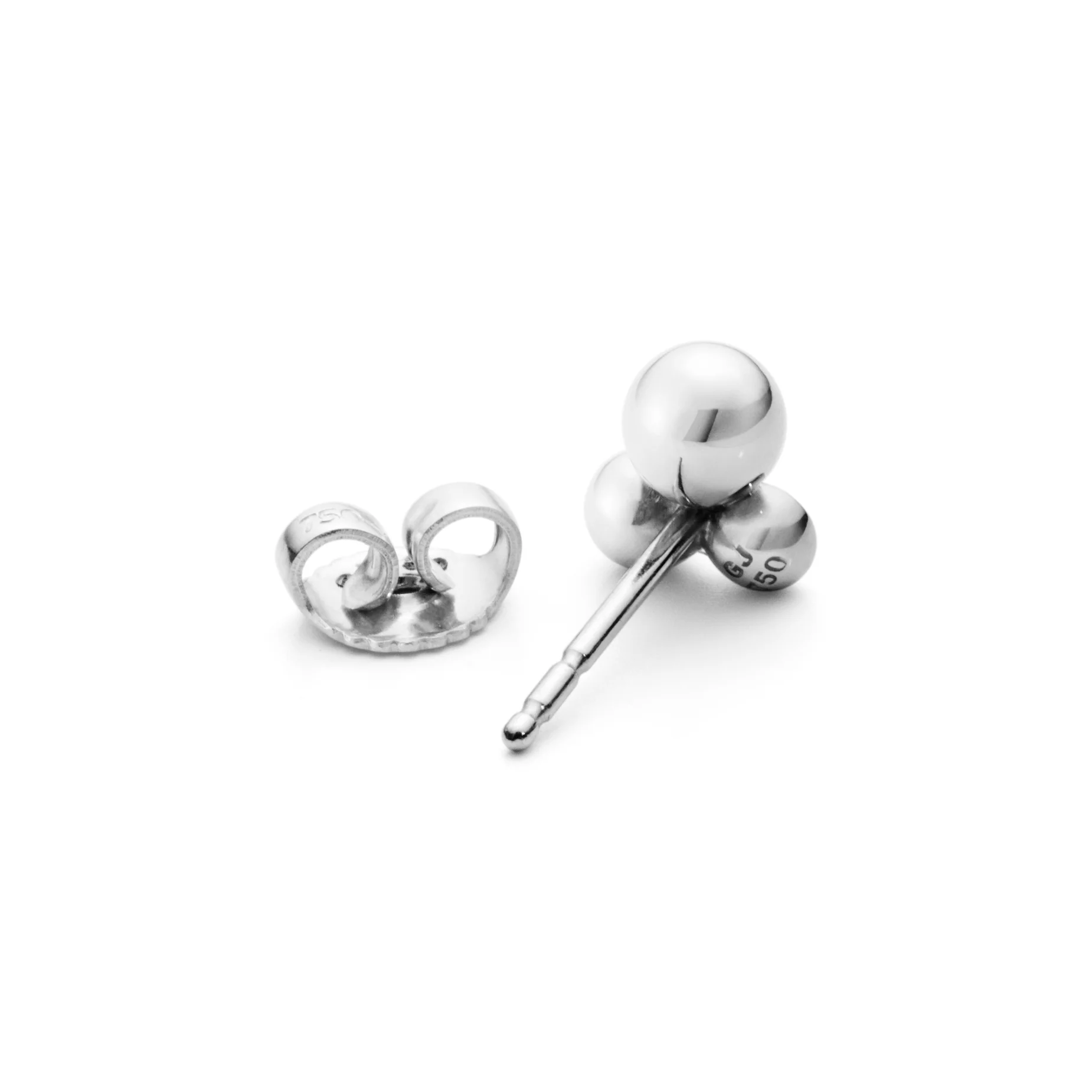 Georg Jensen MOONLIGHT GRAPES Diamond Sterling Silver Earrings - Image 3