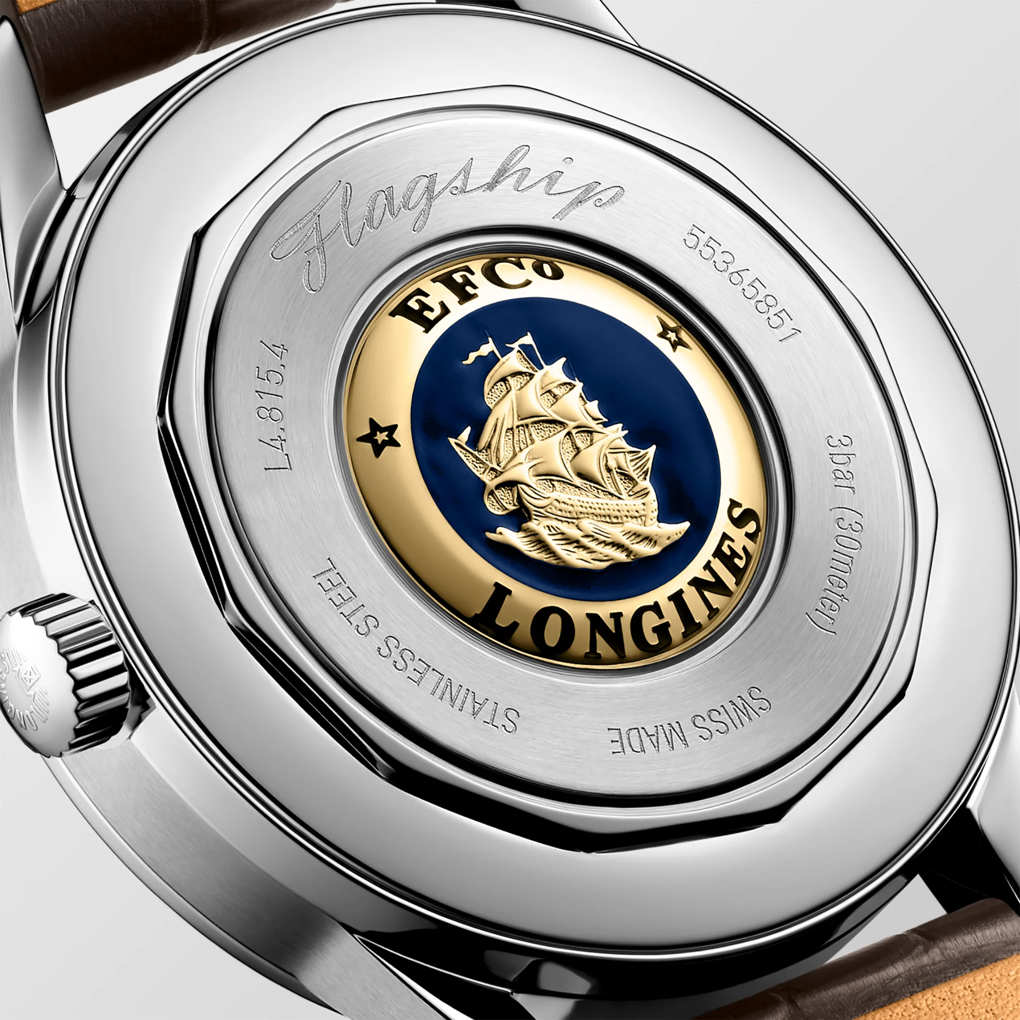 Longines FLAGSHIP HERITAGE MOONPHASE 38.5mm Automatic Watch L48154622 - Image 4