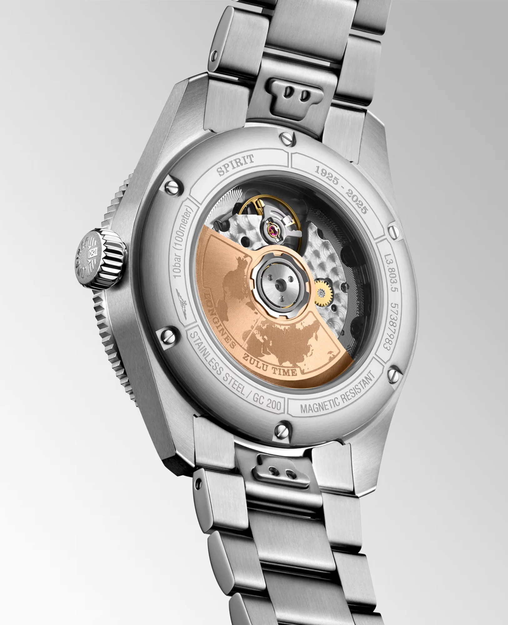 Longines SPIRIT ZULU TIME 1925 39mm Automatic Watch L38035536 - Image 4