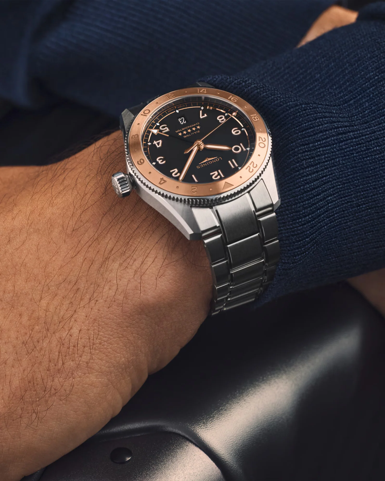 Longines SPIRIT ZULU TIME 1925 39mm Automatic Watch L38035536 - Image 9