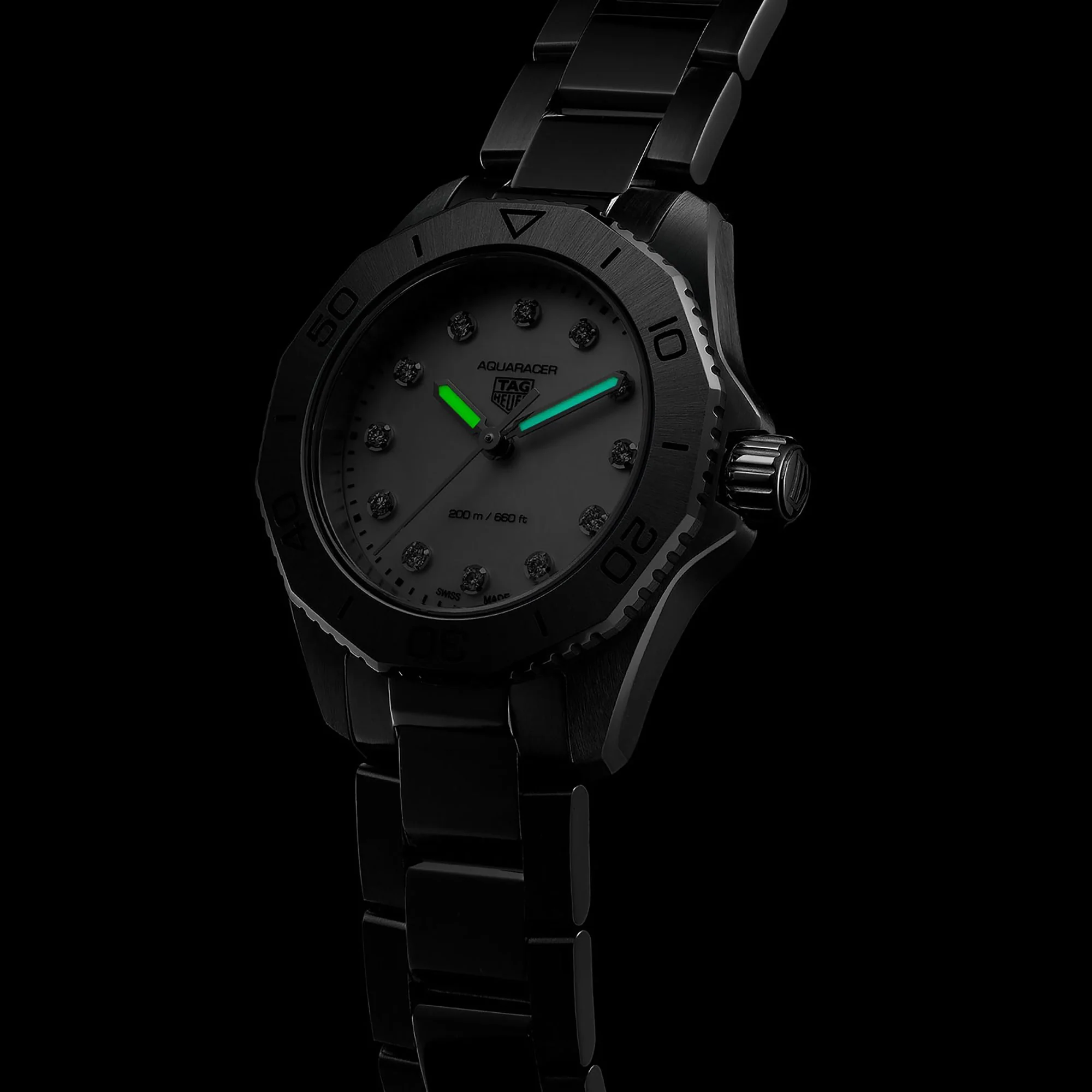 TAG Heuer Aquaracer Professional 30mm 200m Diamond Set Quartz Watch WBP1416.BA0622 - Image 5