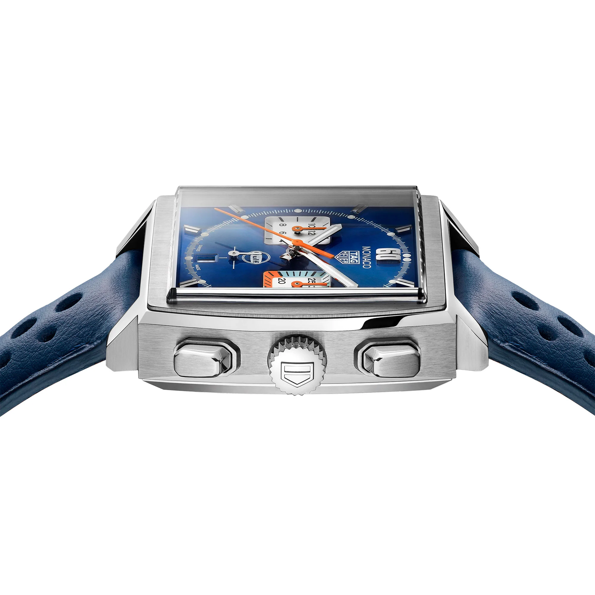 TAG Heuer Monaco x Gulf 39mm 100m Special Edition Automatic Watch CBL2115.FC6494 - Image 3