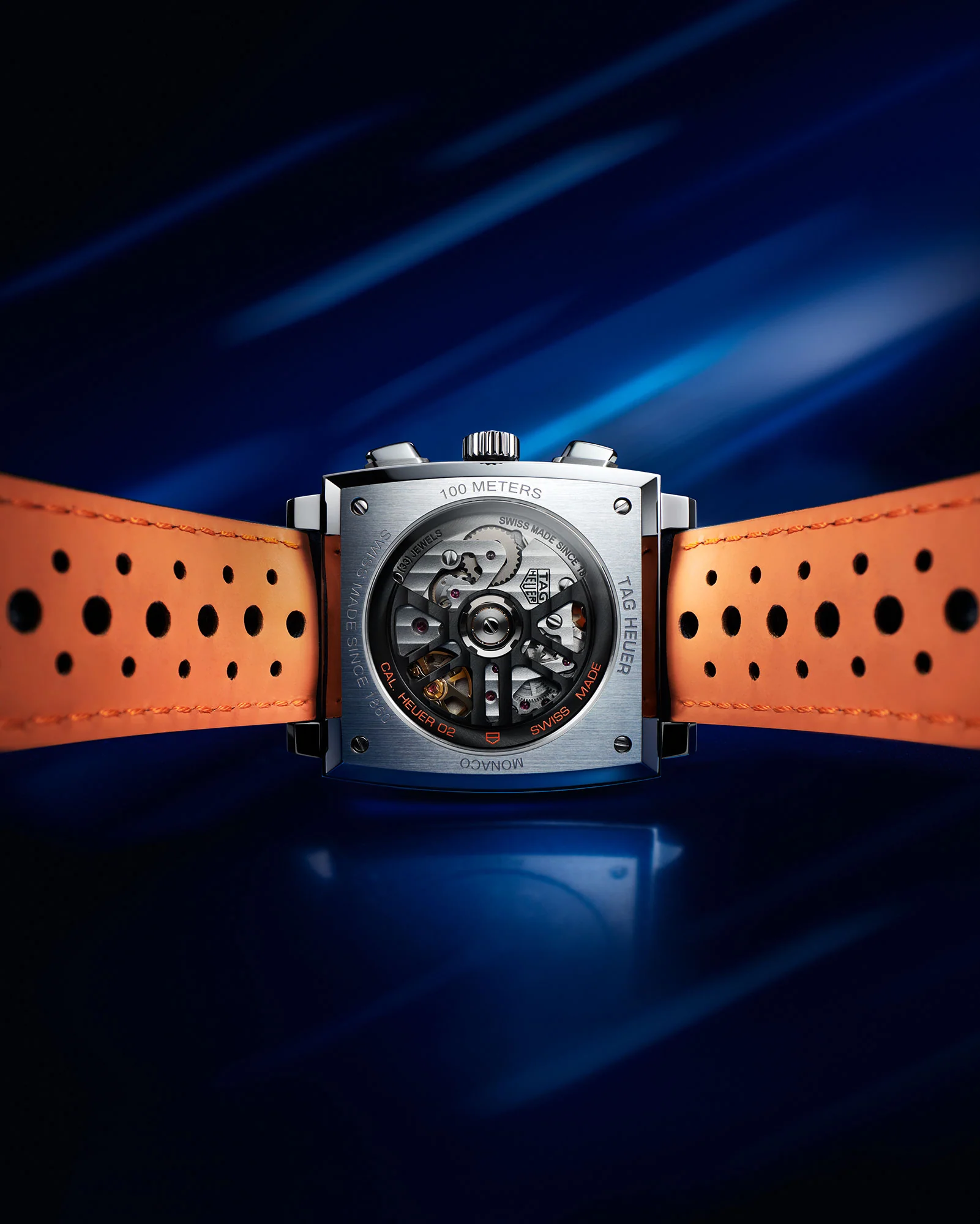 TAG Heuer Monaco x Gulf 39mm 100m Special Edition Automatic Watch CBL2115.FC6494 - Image 8